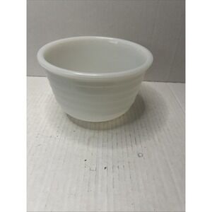 Vintage Hamilton Beach Ribbed Milk Glass Small Mixing Bowl 6"